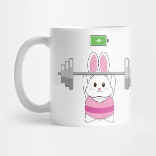 Weightlifting Bunny Mug